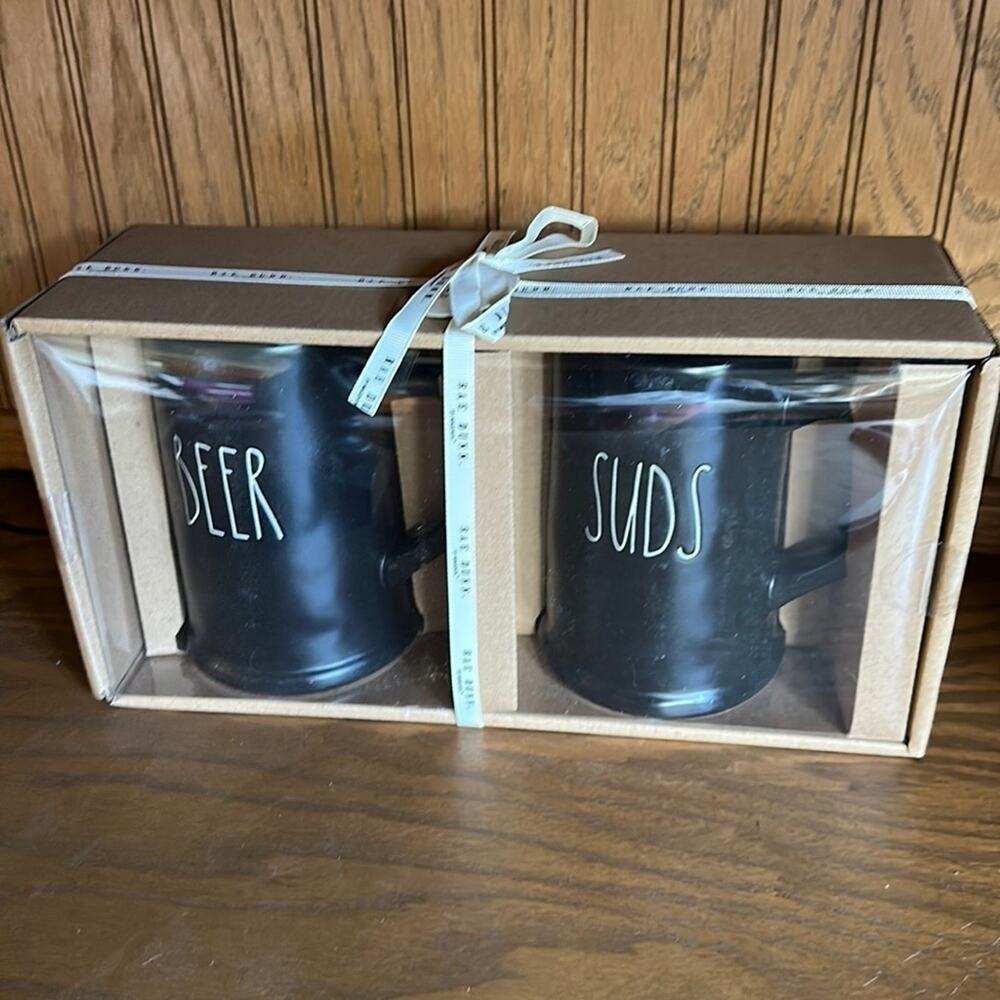 Rae Dunn Beer Suds Beer Mugs